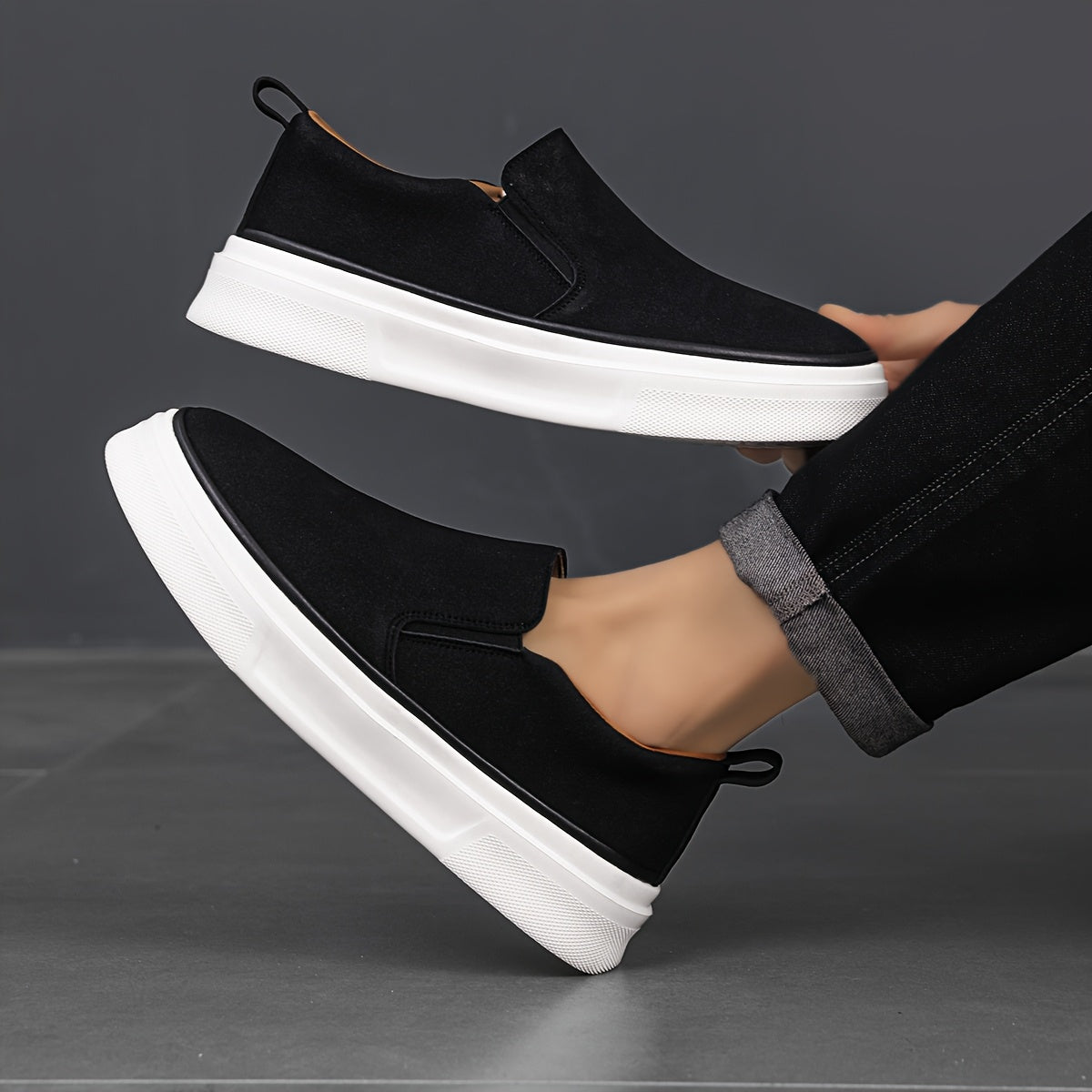 Tênis Masculino Slip-On Casual Macio – Raven
