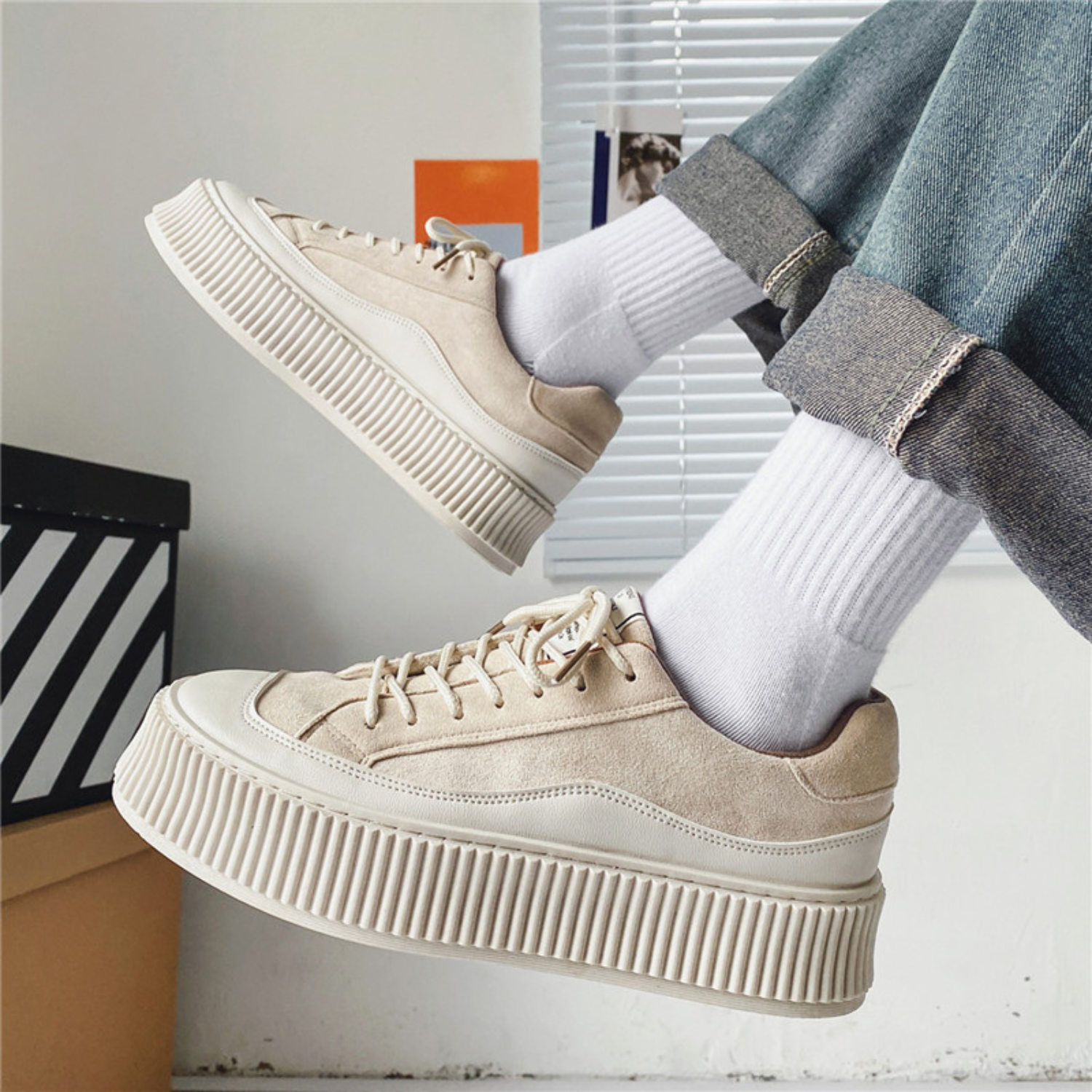 Tênis Masculino Casual em Camurça - Sunshine