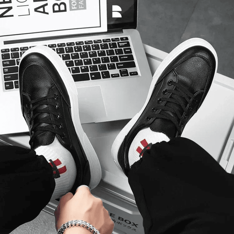 Tênis Masculino Casual em Couro Deluxe - Beefier