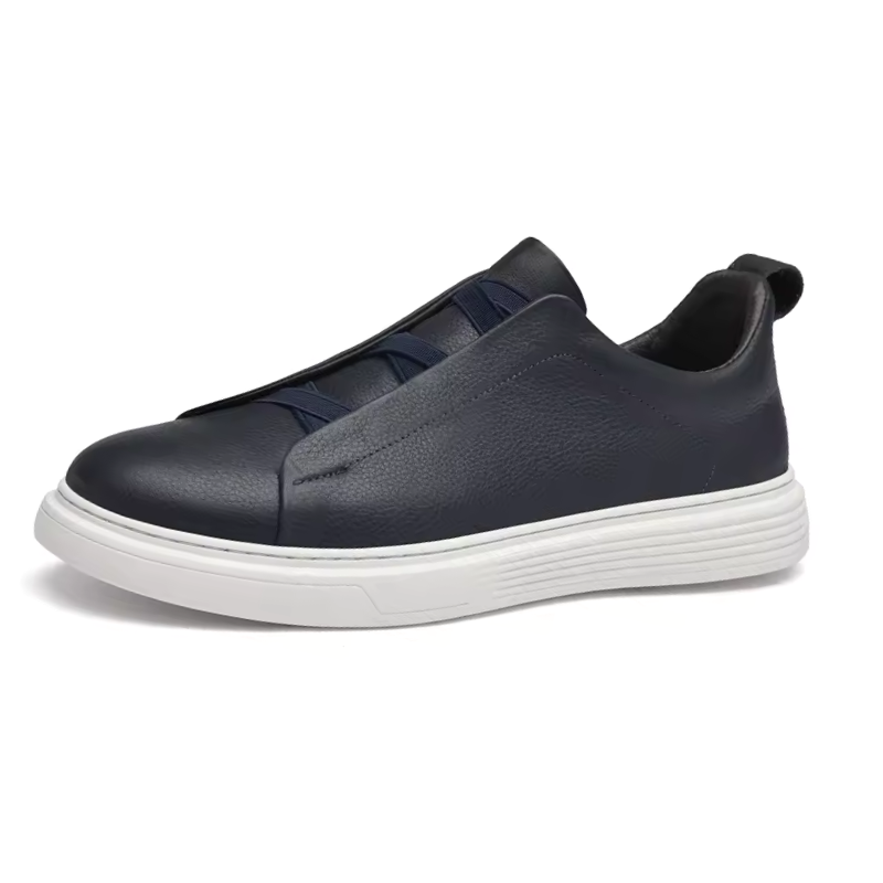 Tênis Masculino Slip-On em Couro - Nantes