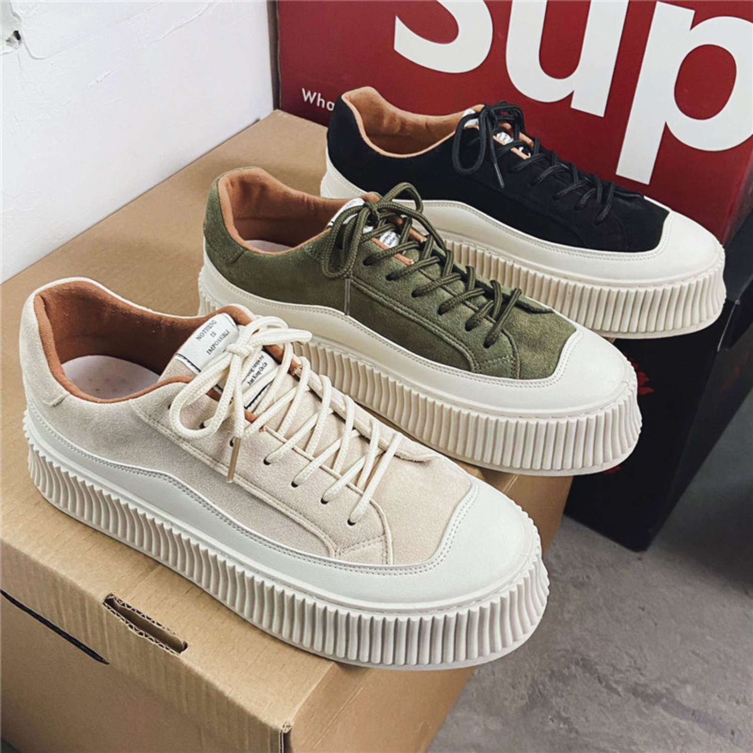 Tênis Masculino Casual em Camurça - Sunshine