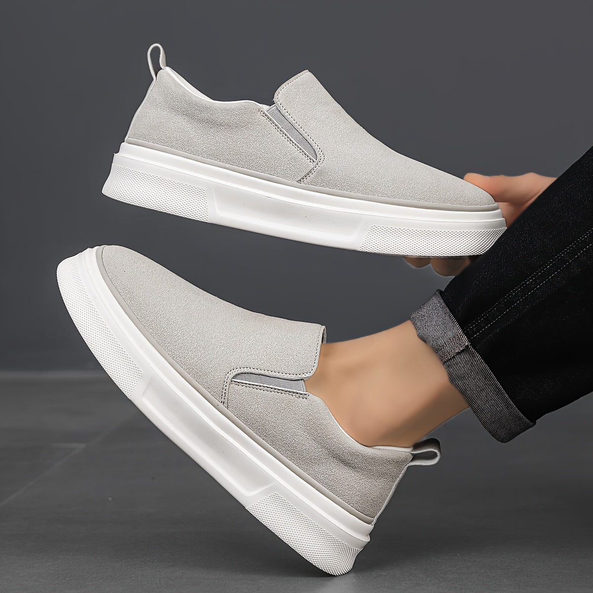Tênis Masculino Slip-On Casual Macio – Raven