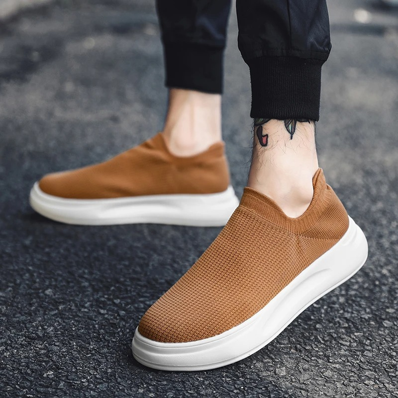 Tênis Slip-On Masculino Minimalista em Malha Premium - Will