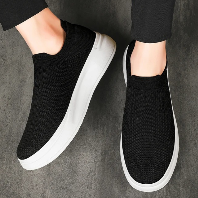 Tênis Slip-On Masculino Minimalista em Malha Premium - Will