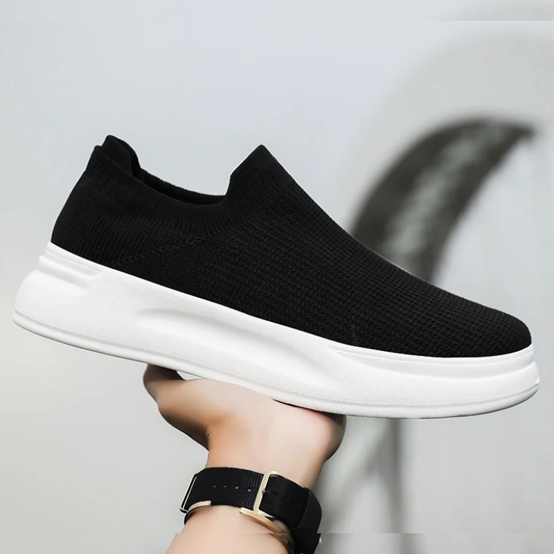Tênis Slip-On Masculino Minimalista em Malha Premium - Will