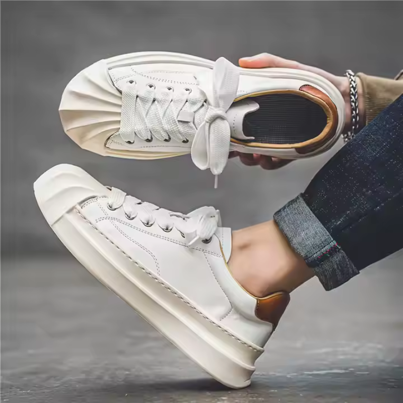 Tênis Masculino Casual em Couro e Macio Leeds - Beefier