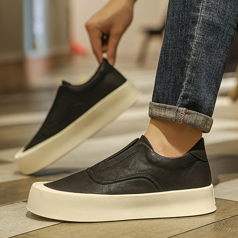 Tênis Masculino Slip-On em Couro Legítimo – Moscou