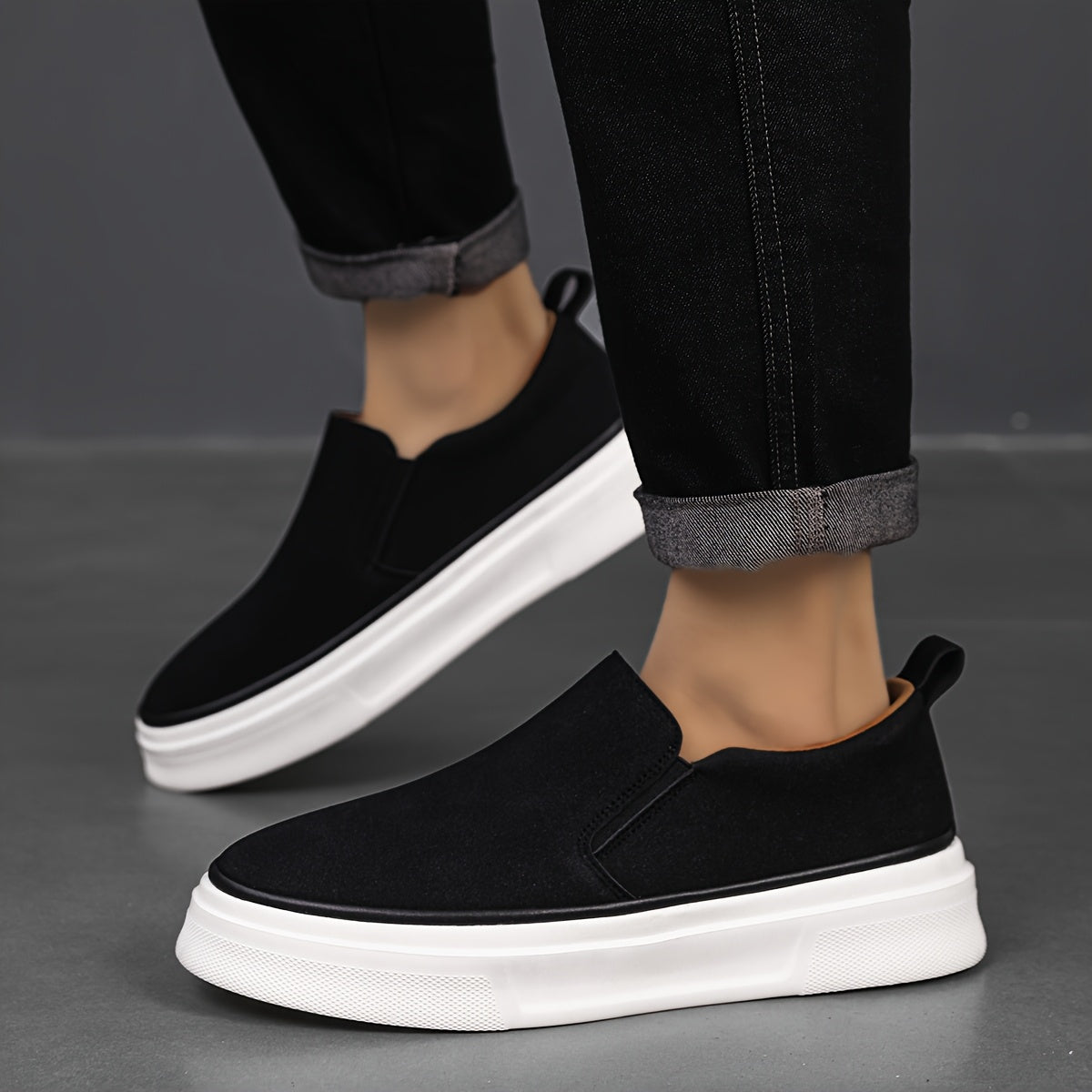Tênis Masculino Slip-On Casual Macio – Raven