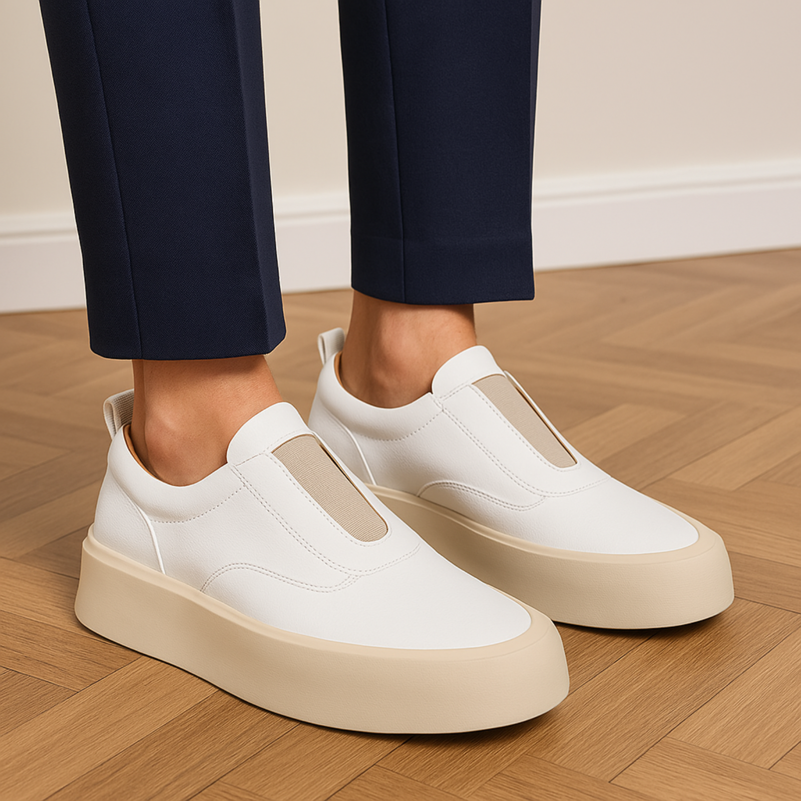 Tênis Casual Slip-On em Couro - Kylian