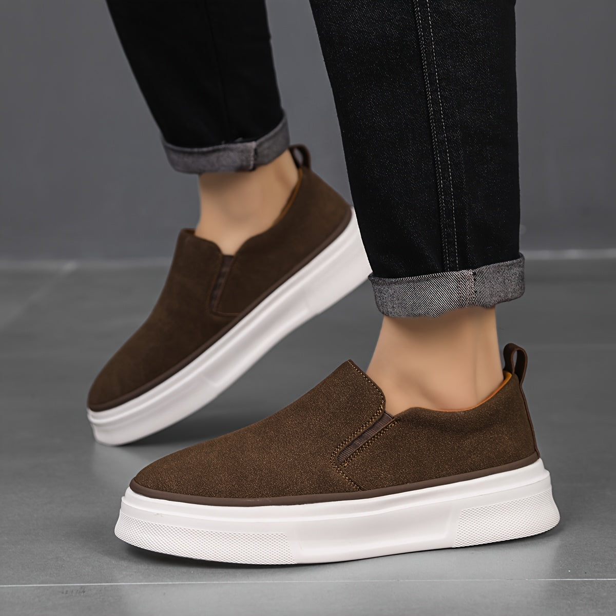 Tênis Masculino Slip-On Casual Macio – Raven