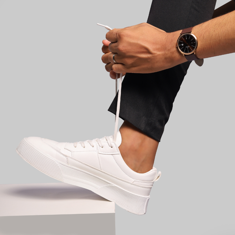 Tênis Masculino Casual em Couro - Leroy