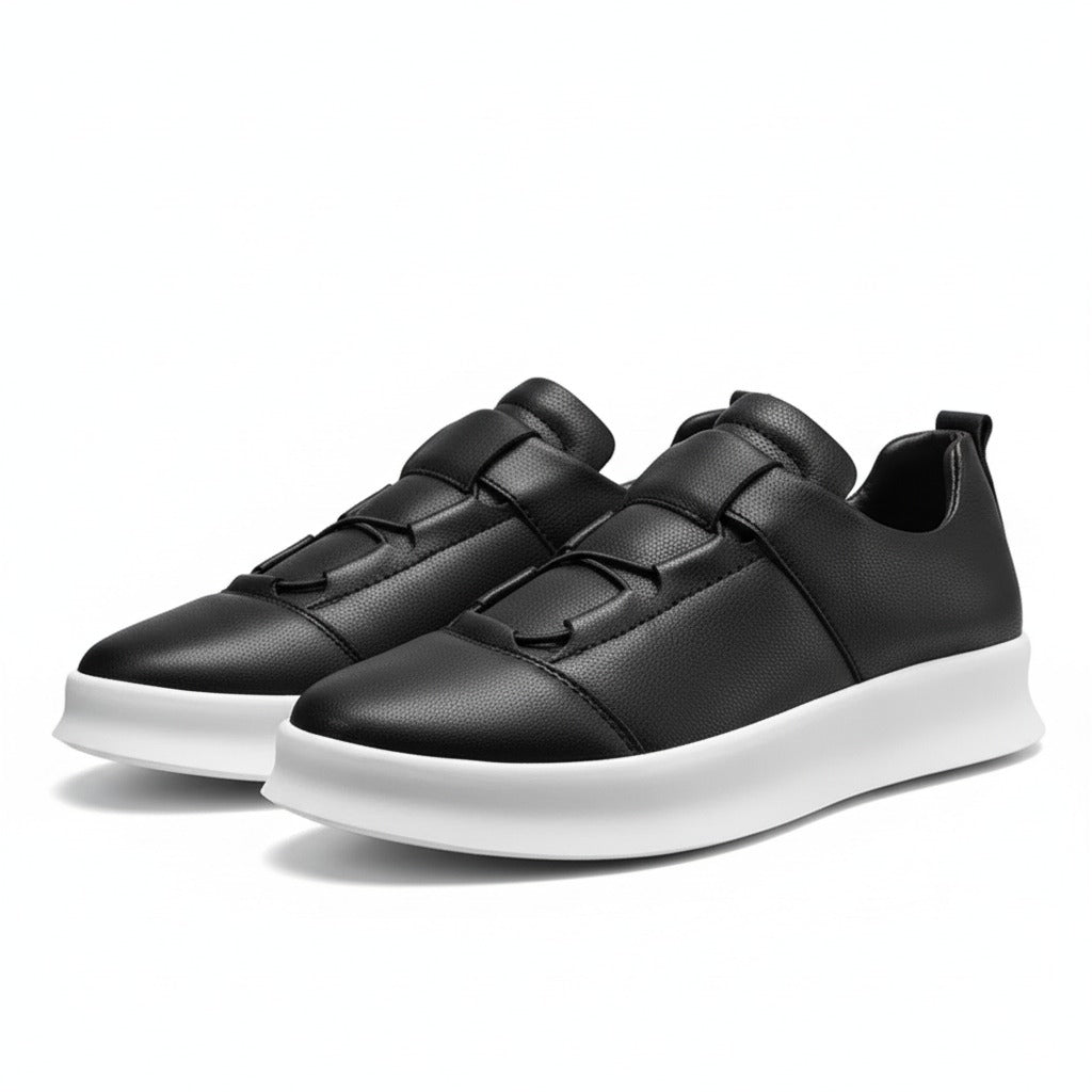Tênis Masculino Casual Slip-On em Couro e Leve - Vittorio