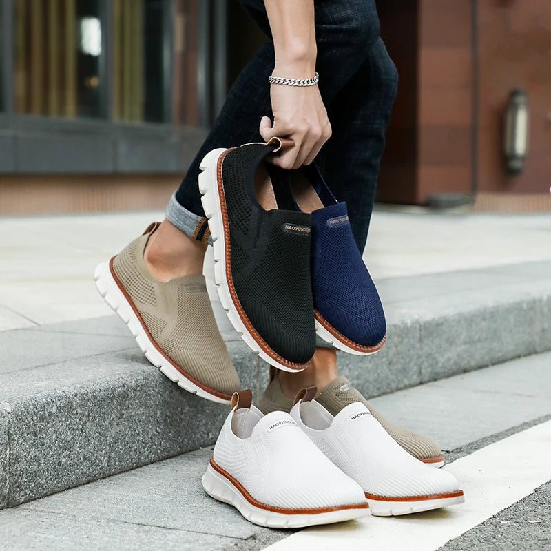 Tênis Masculino Casual Slip-On Respirável - Enzo