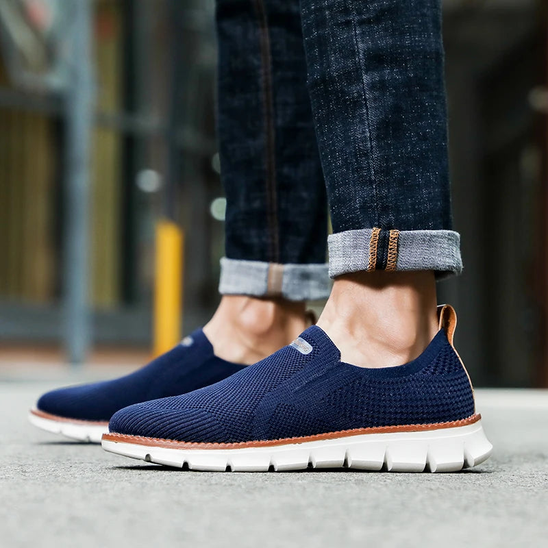 Tênis Masculino Casual Slip-On Respirável - Enzo