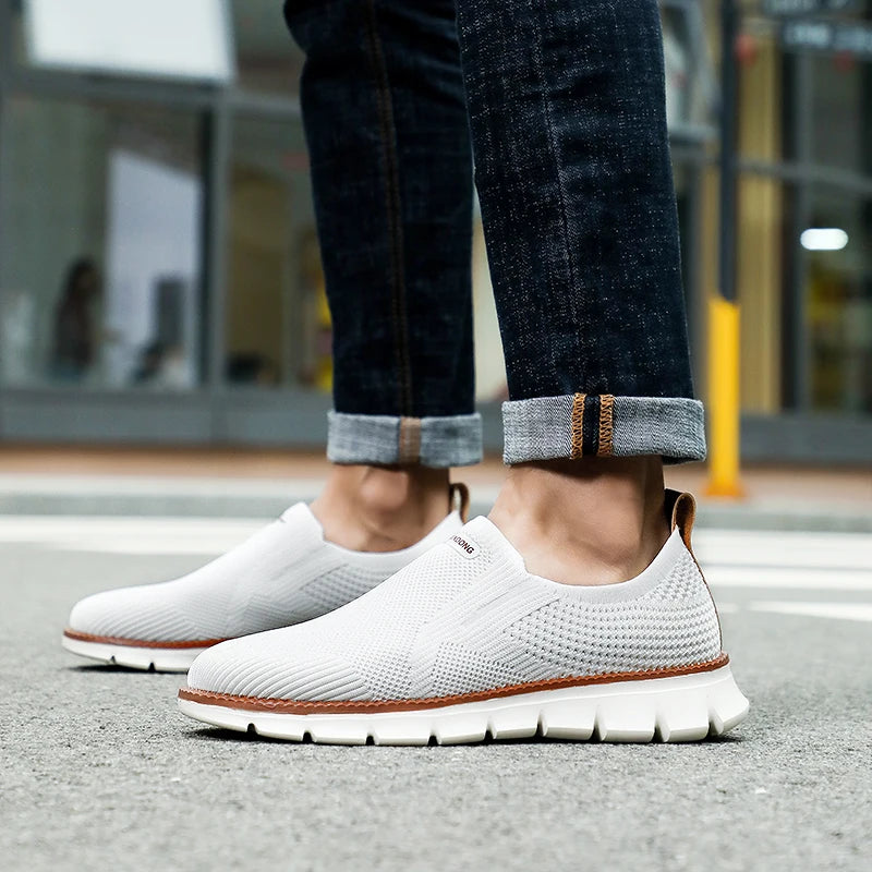 Tênis Masculino Casual Slip-On Respirável - Enzo