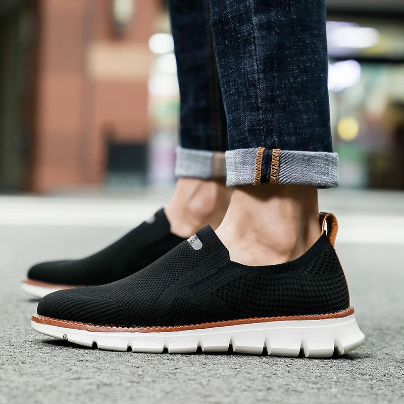 Tênis Masculino Casual Slip-On Respirável - Enzo