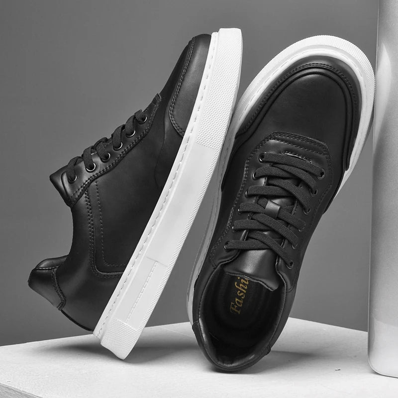 Tênis Casual Masculino em Couro Legítimo - Silvan