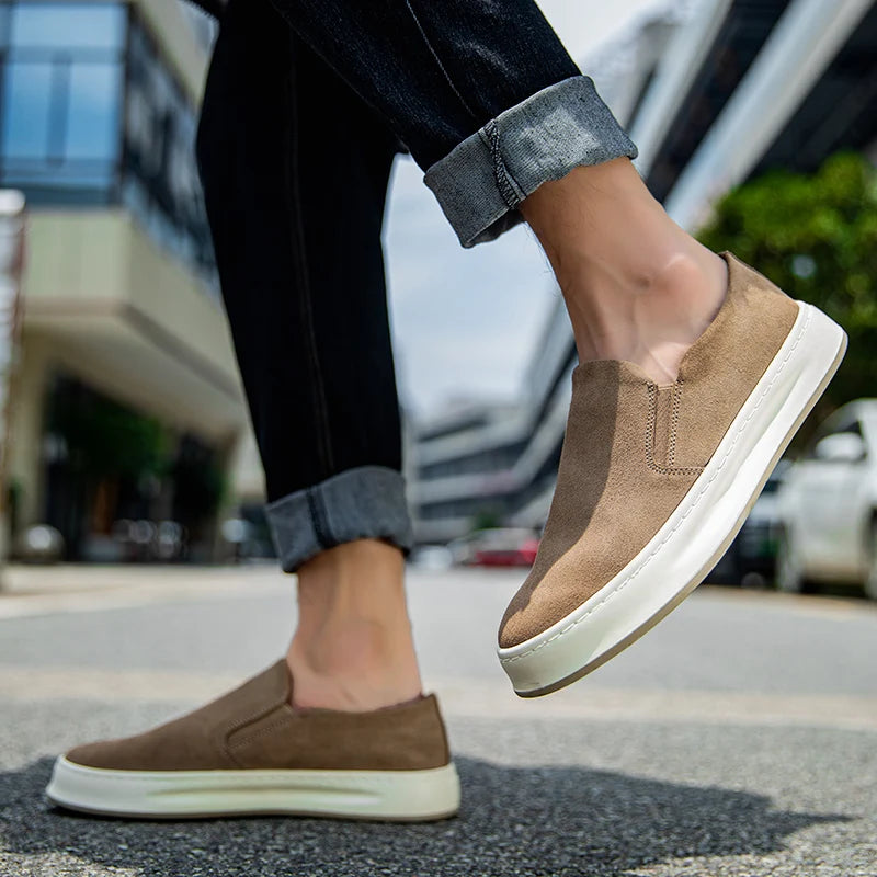 Mocassim Masculino Casual em Camurça - Duque