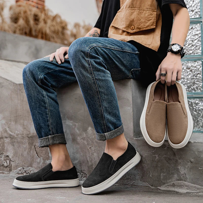 Mocassim Masculino Casual em Camurça - Duque