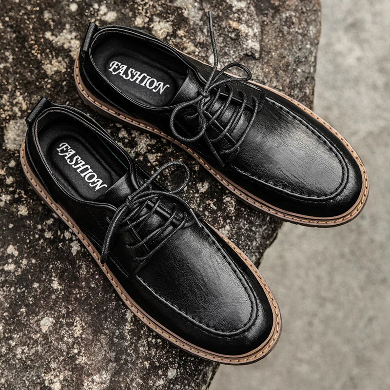 Tênis Casual Masculino em Couro Legítimo - Dorian