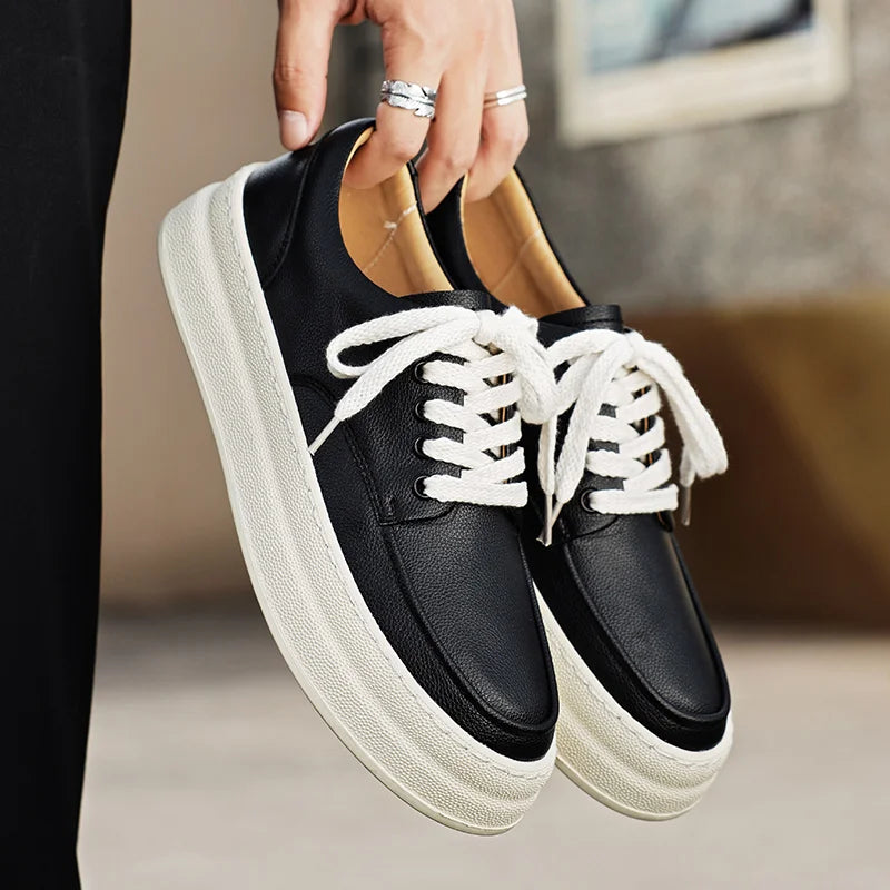 Tênis Casual Masculino em Couro Premium - Orion