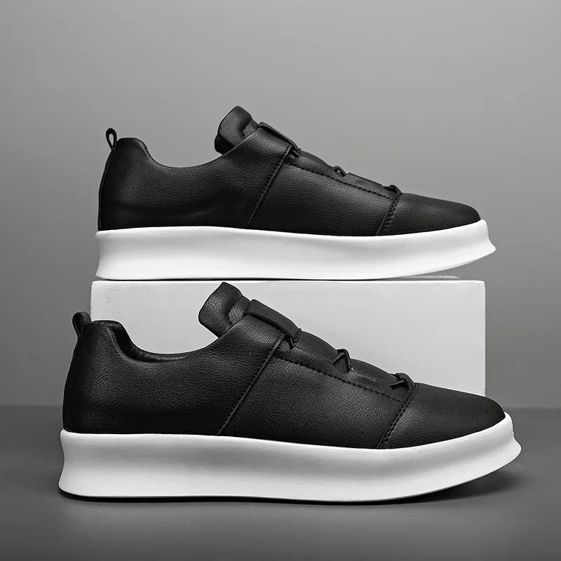 Tênis Masculino Casual Slip-On em Couro e Leve - Vittorio
