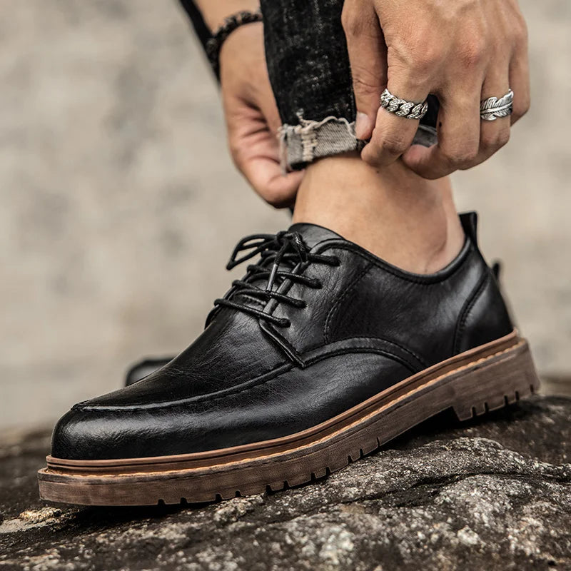 Tênis Casual Masculino em Couro Legítimo - Dorian