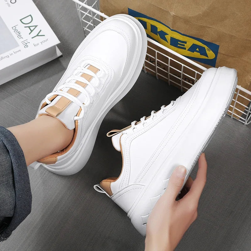 Tênis Masculino Plataforma Leve em Tecido Premium - Milano