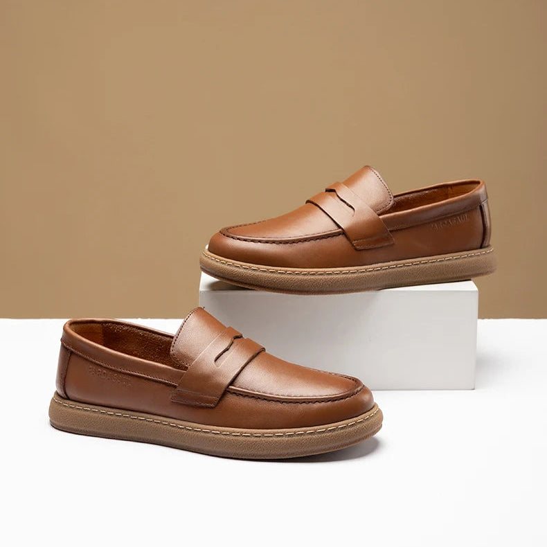 Mocassim Masculino Social em Couro Natural - Savelli