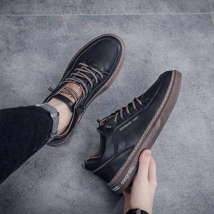 Tênis Masculino Casual em Couro e Macio - Roland