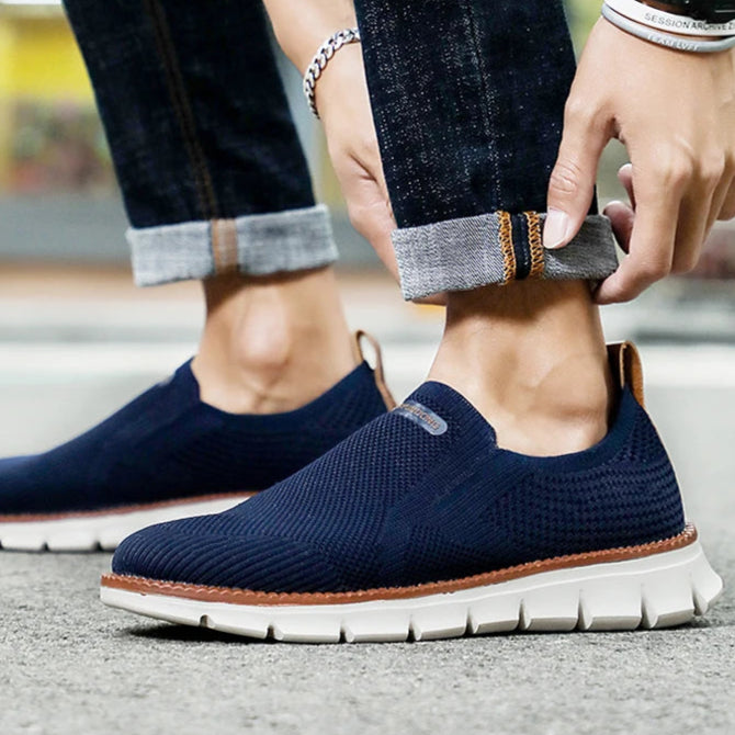 Tênis Masculino Casual Slip-On Respirável - Enzo