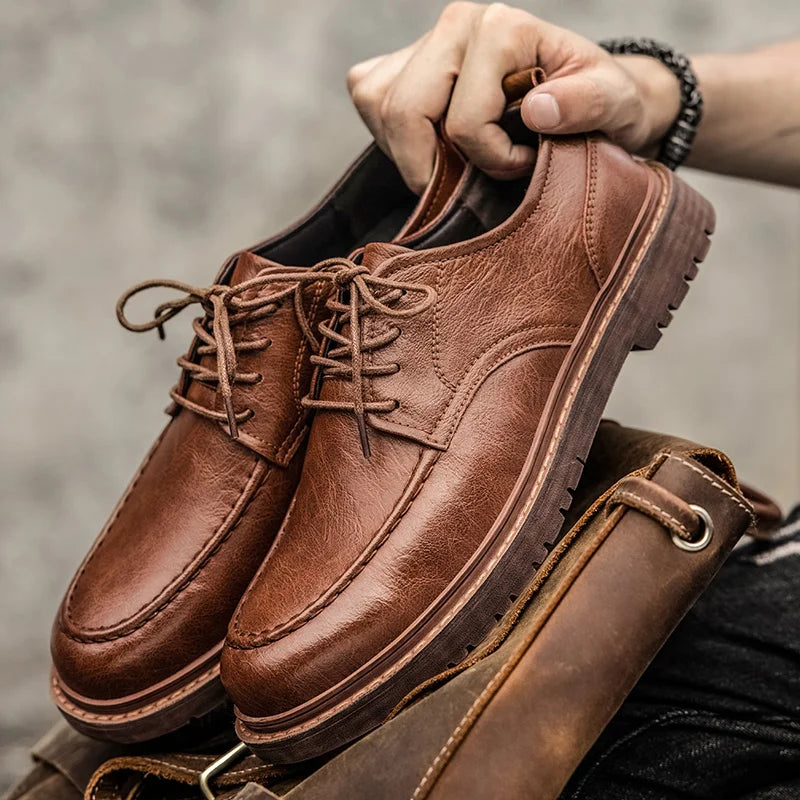 Tênis Casual Masculino em Couro Legítimo - Dorian