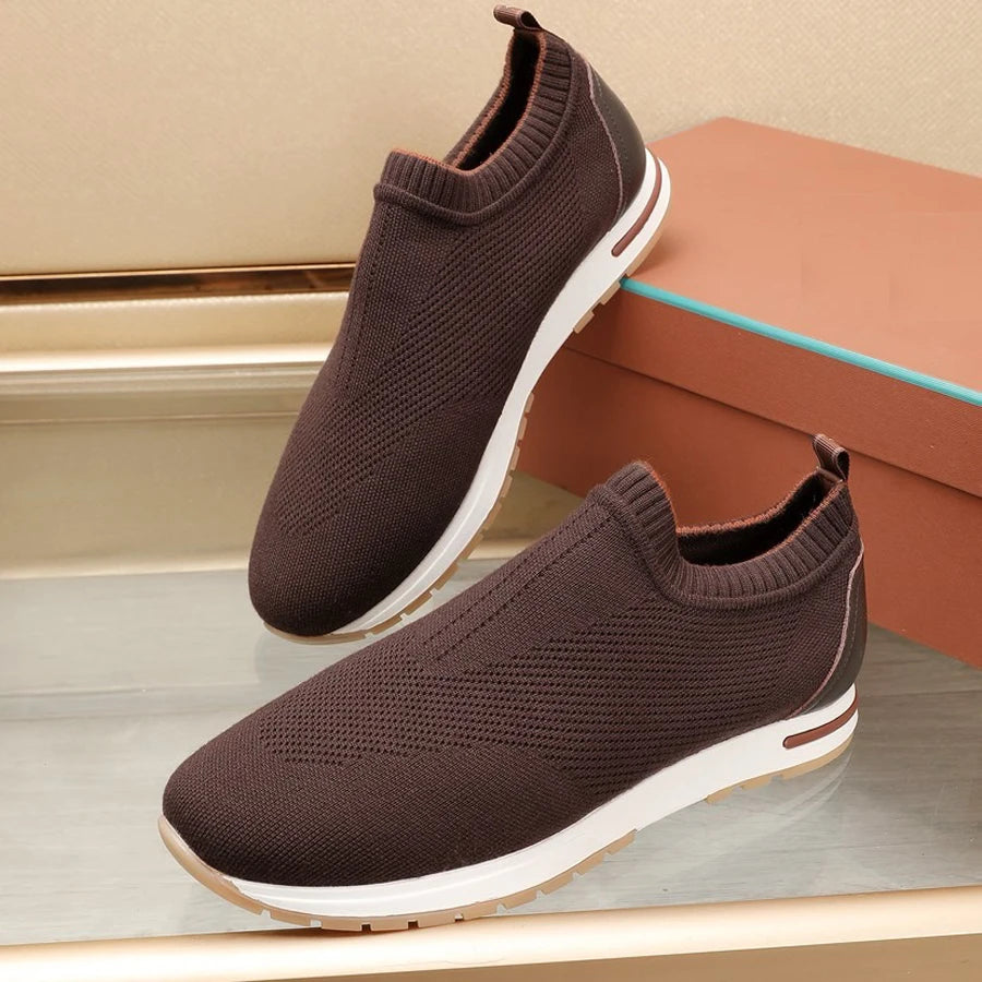 Tênis Masculino Slip-On Casual em Malha Respirável - Dante