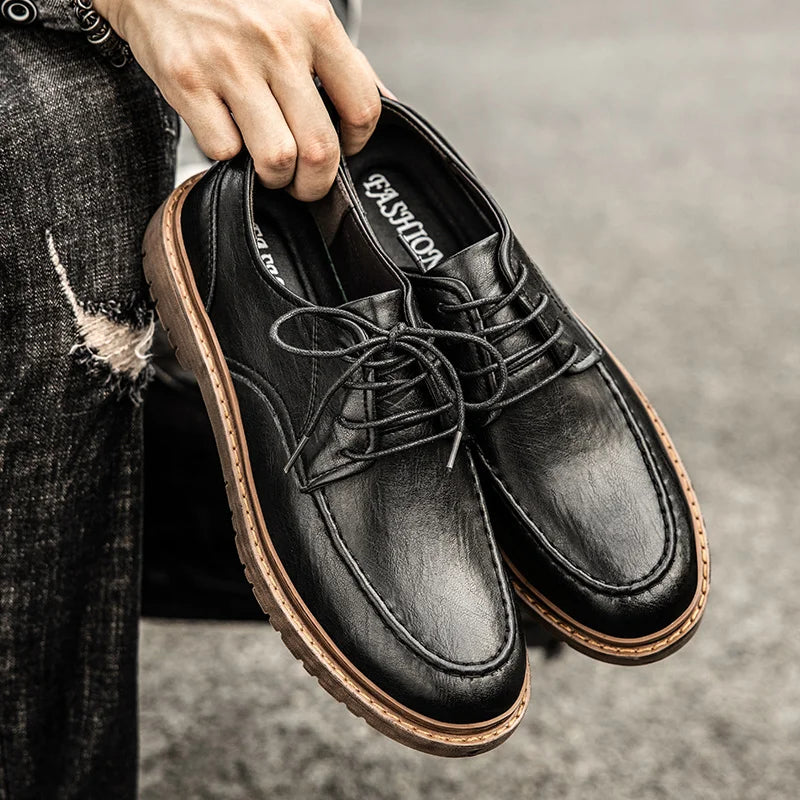 Tênis Casual Masculino em Couro Legítimo - Dorian