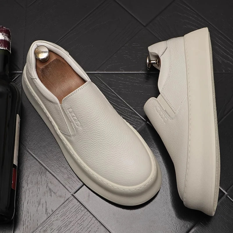 Mocassim Masculino Casual em Couro - Levi