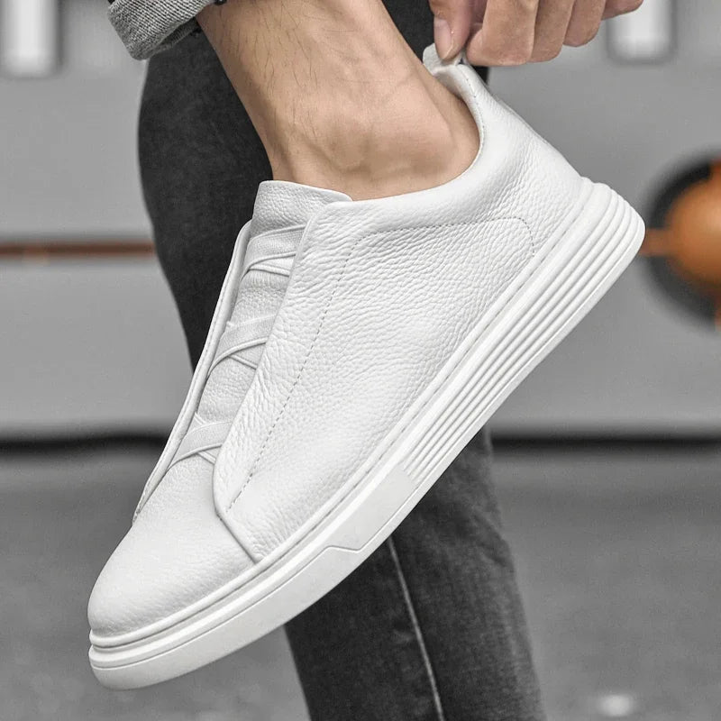 Tênis Masculino Slip-On em Couro - Nantes