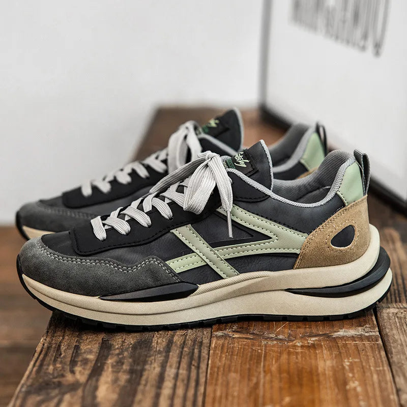 Tênis Masculino Plataforma em Camurça - Riquelme