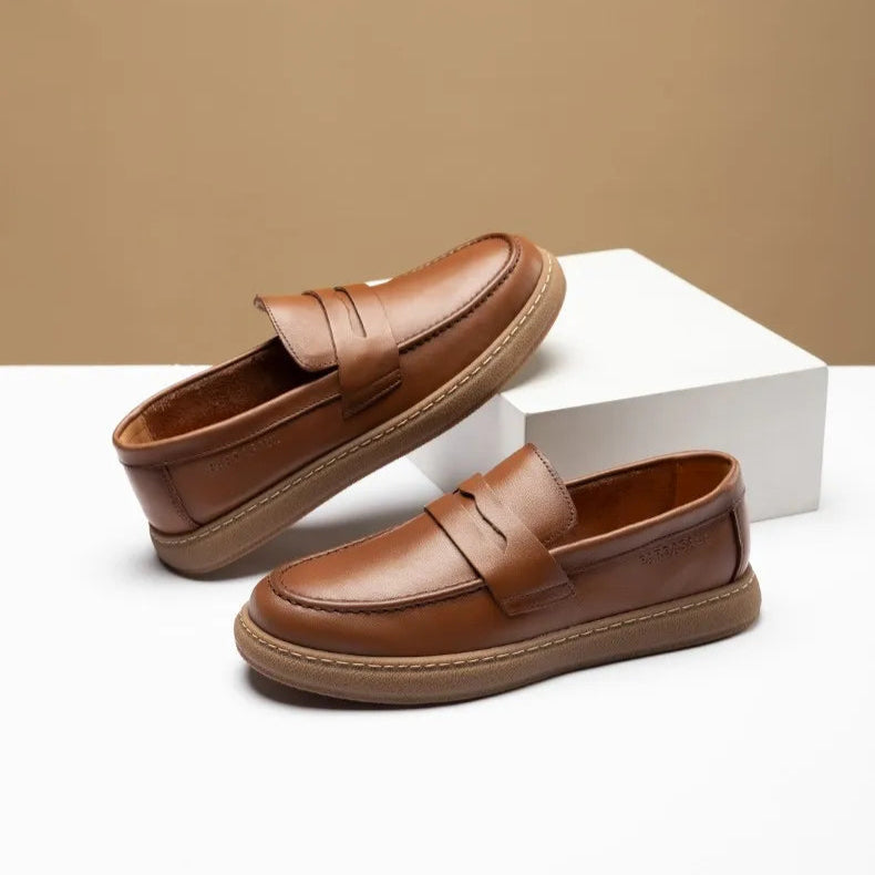 Mocassim Masculino Social em Couro Natural - Savelli