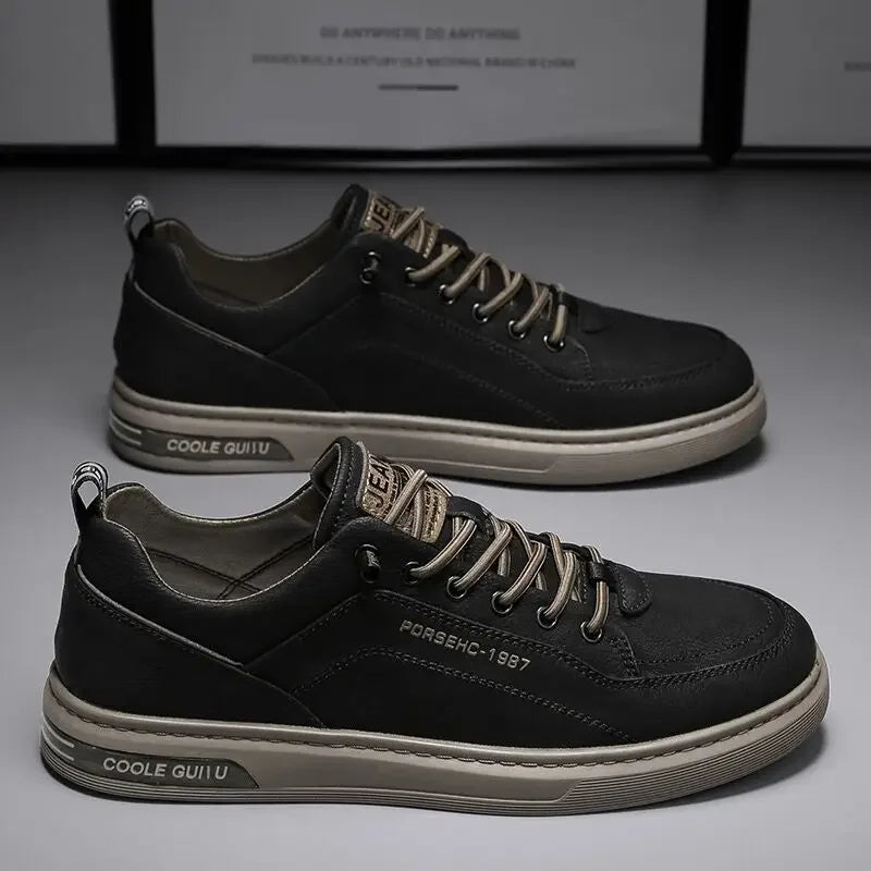Tênis Masculino Casual em Couro e Macio - Roland