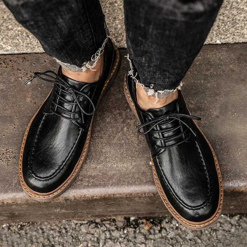 Tênis Casual Masculino em Couro Legítimo - Dorian