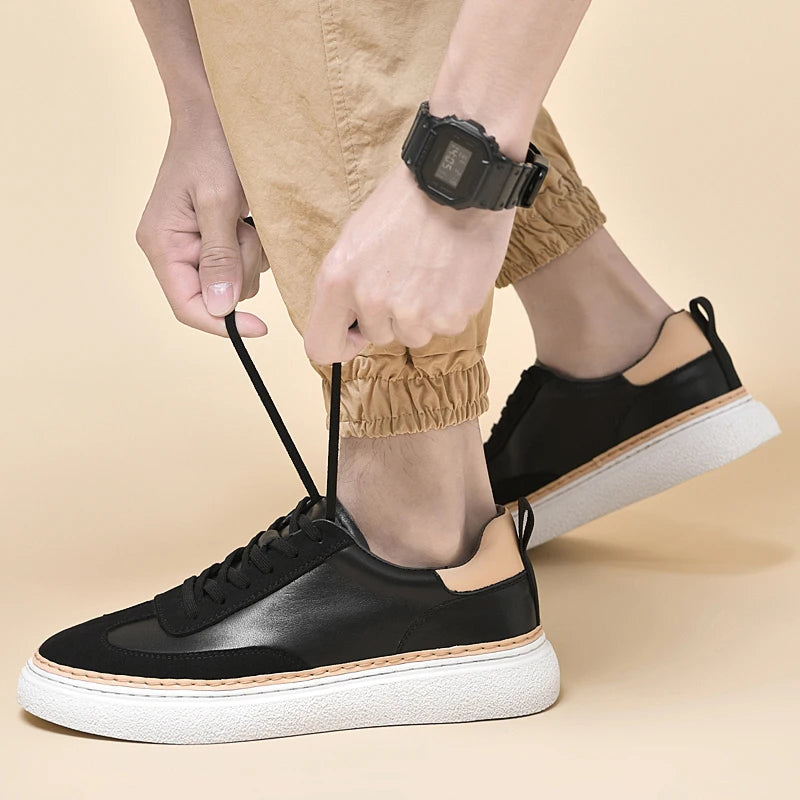 Tênis Masculino Casual em Couro Nobre - Verlan