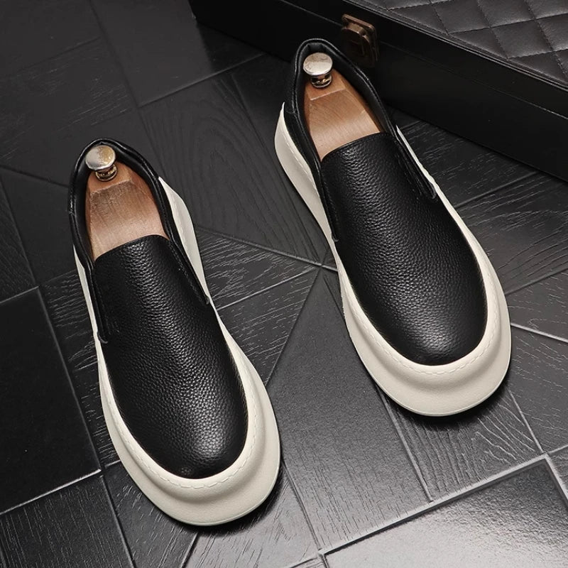 Mocassim Masculino Casual em Couro - Levi