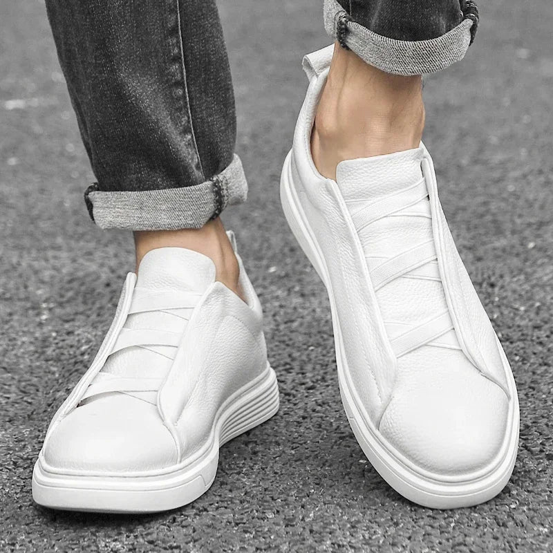 Tênis Masculino Slip-On em Couro - Nantes