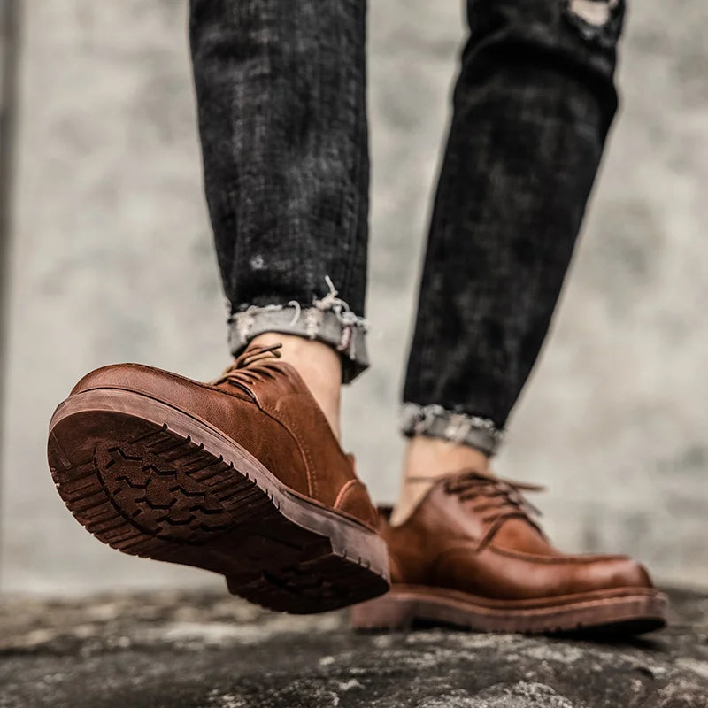 Tênis Casual Masculino em Couro Legítimo - Dorian