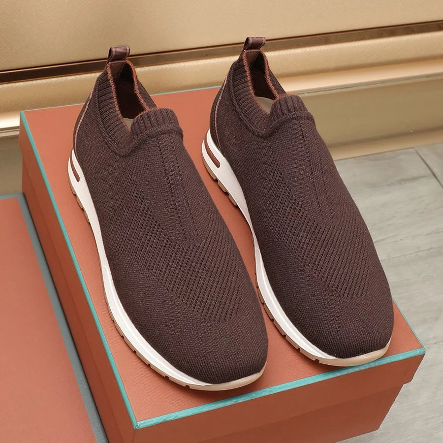 Tênis Masculino Slip-On Casual em Malha Respirável - Dante