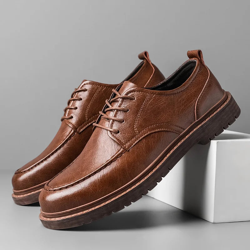 Tênis Casual Masculino em Couro Legítimo - Dorian