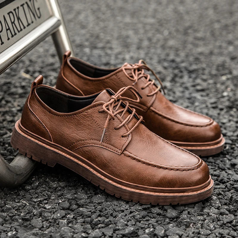 Tênis Casual Masculino em Couro Legítimo - Dorian