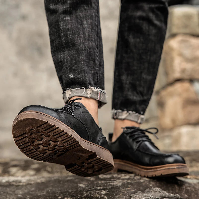 Tênis Casual Masculino em Couro Legítimo - Dorian