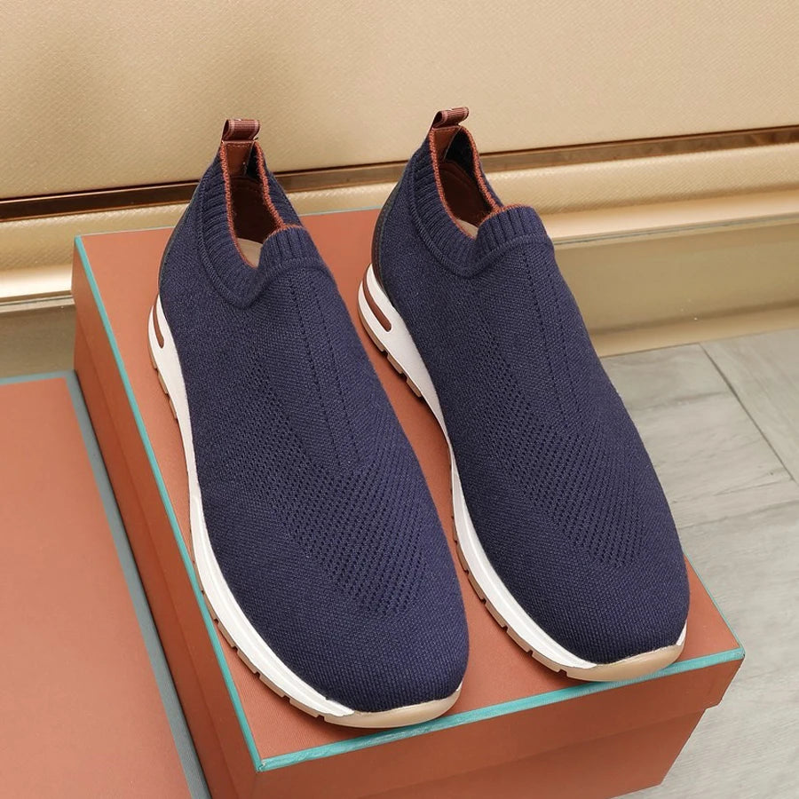 Tênis Masculino Slip-On Casual em Malha Respirável - Dante