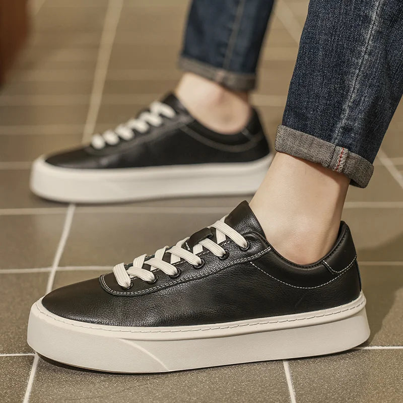 Tênis Masculino Casual em Couro Legítimo - Romano